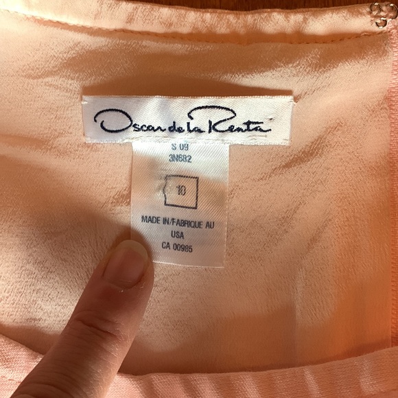 Oscar De La Renta silk shift dress - Picture 4 of 6